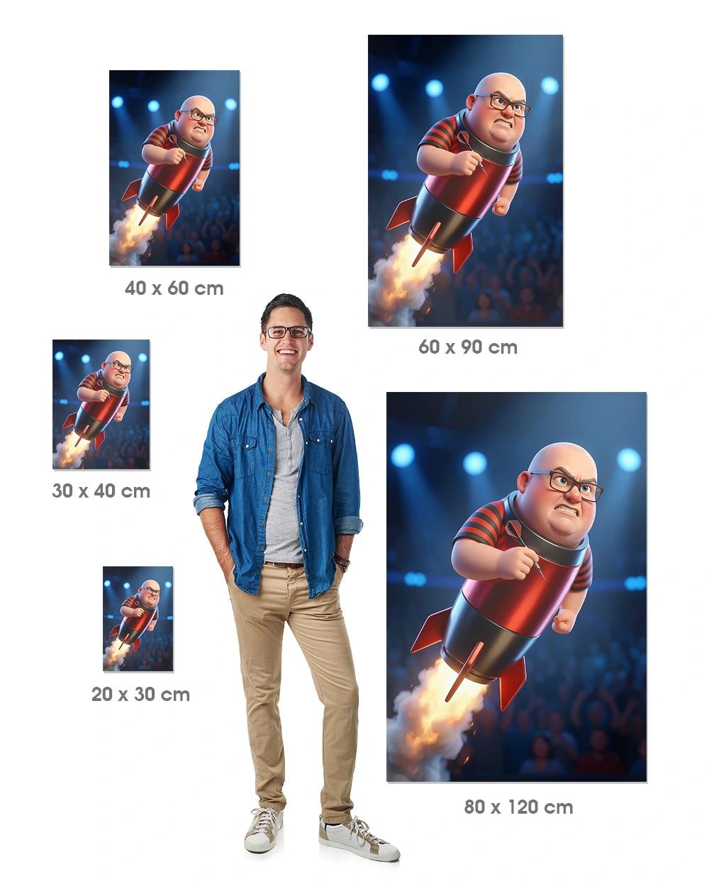 The Human Rocket - Premium Art Print