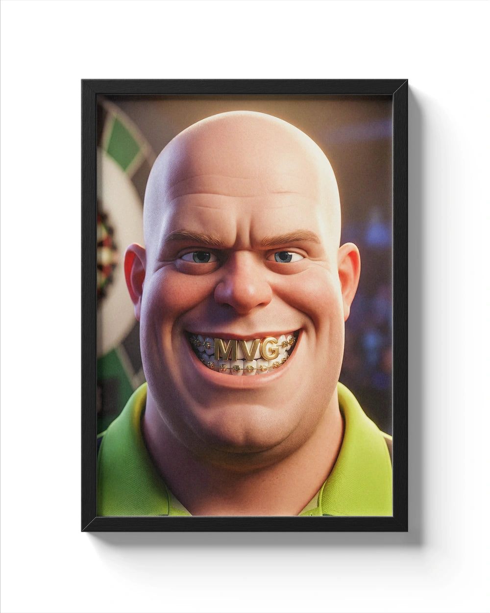 The Green Monster’s Smile - Premium Art Print