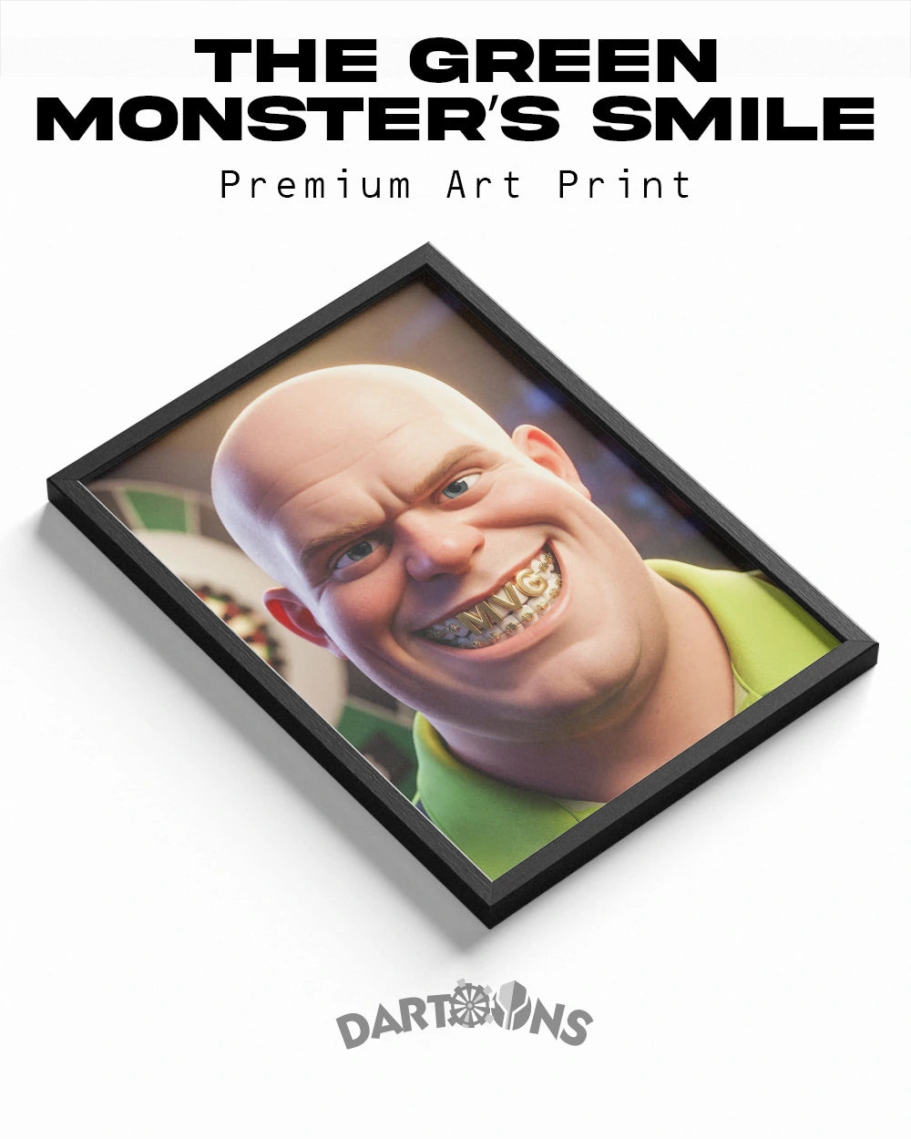 The Green Monster’s Smile - Premium Art Print