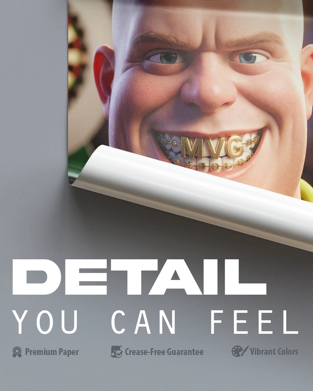 The Green Monster’s Smile - Premium Art Print