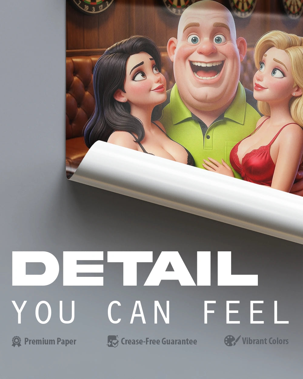 The Green Monster & The Ladies - Premium Art Print