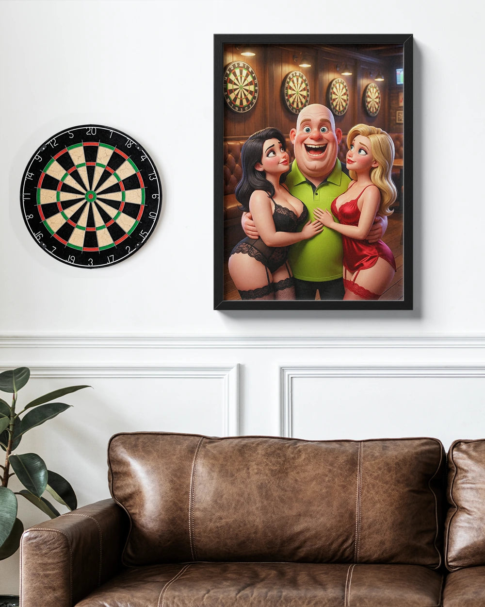 The Green Monster & The Ladies - Premium Art Print
