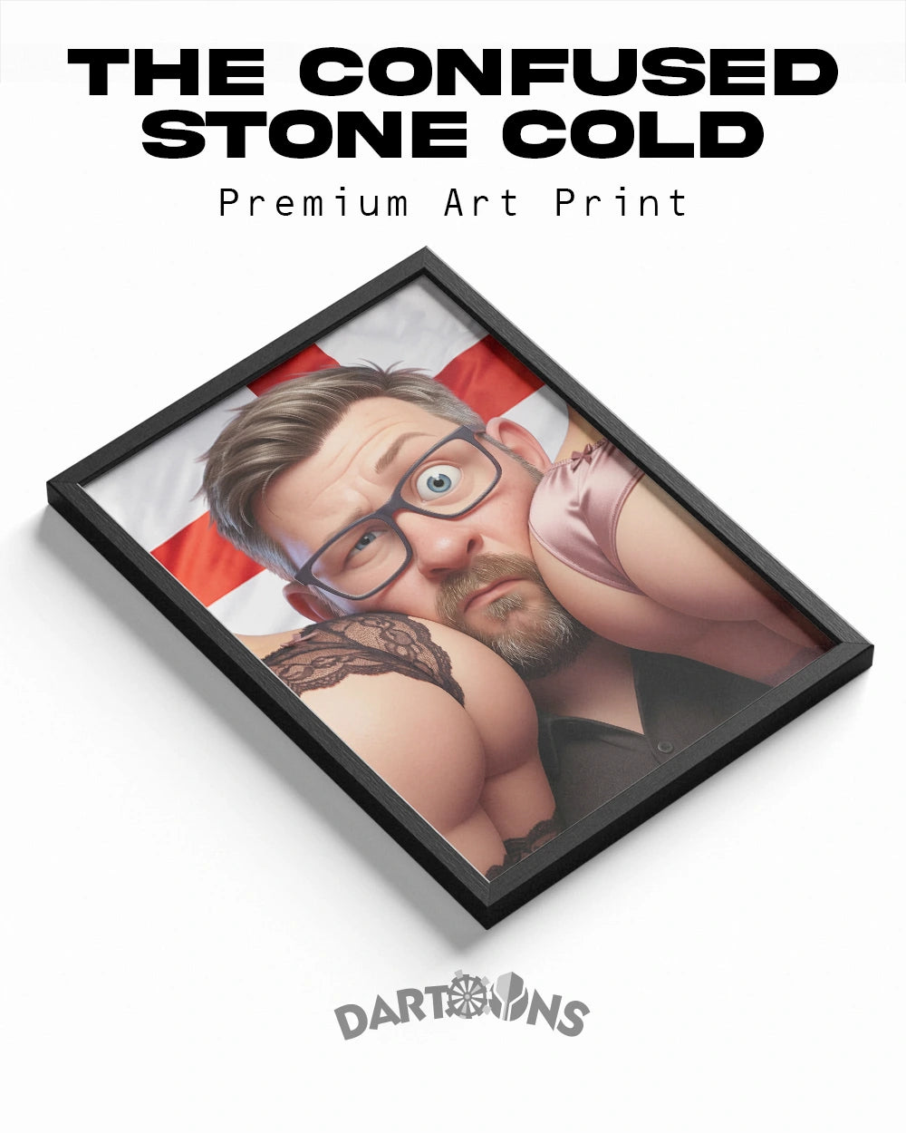 The Confused Stone Cold - Premium Art Print