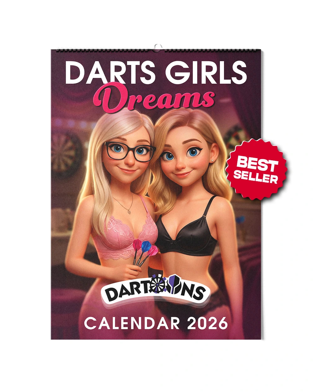 Darts Girls Dreams Art Calendar 2026