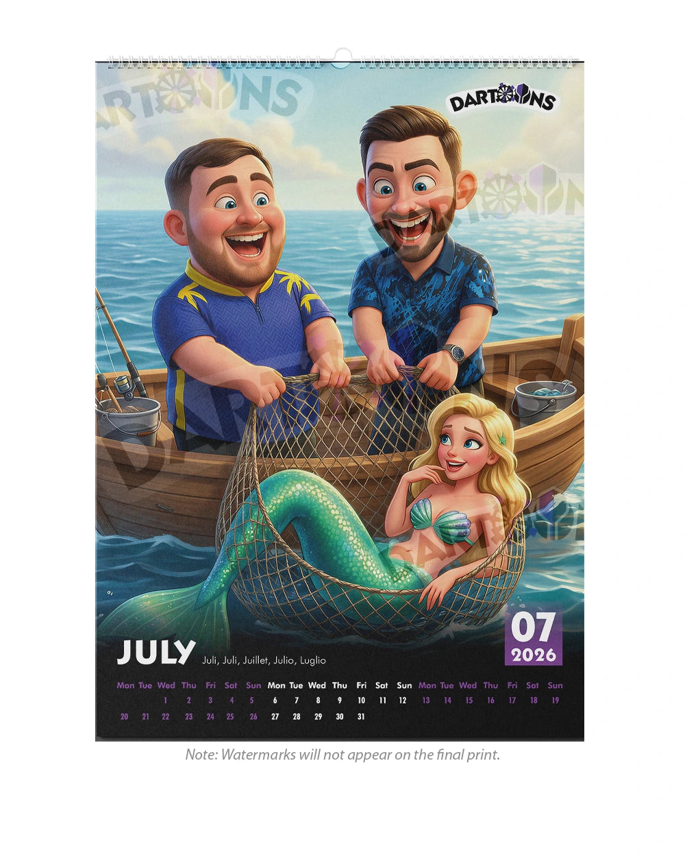 Darts Players & Sexy Girls Calendar 2026