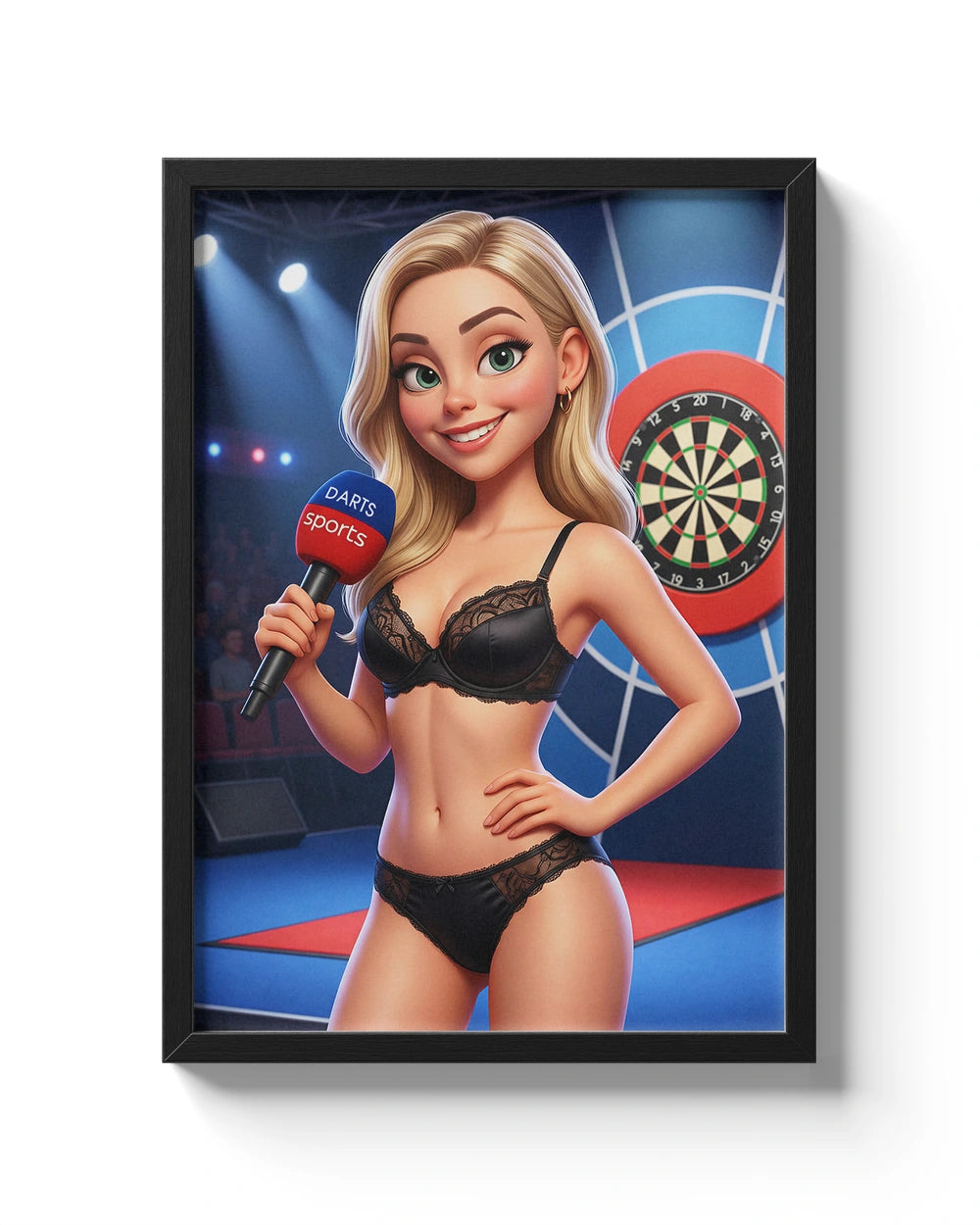 Hot Darts Presenter - Premium Art Print