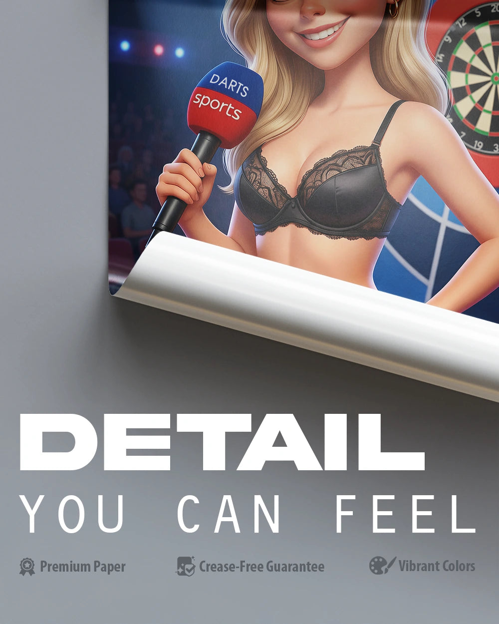Hot Darts Presenter - Premium Art Print