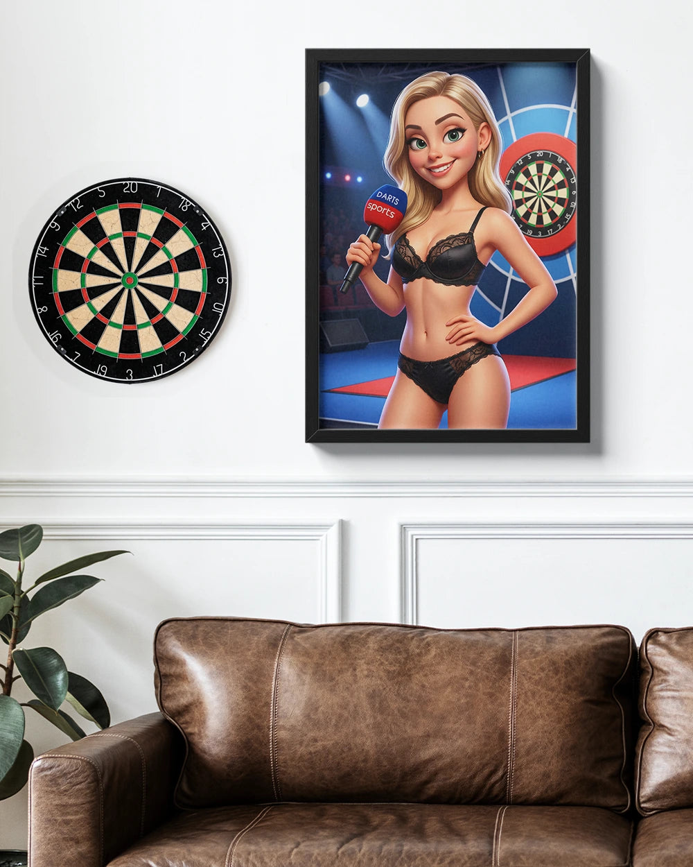 Hot Darts Presenter - Premium Art Print
