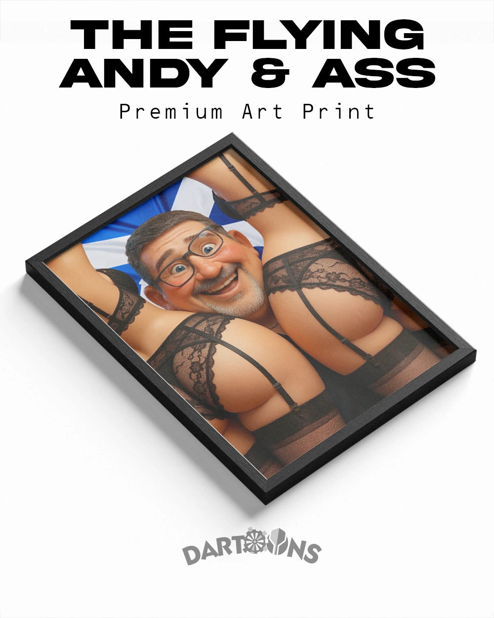 The Flying Andy & Ass - Premium Art Print