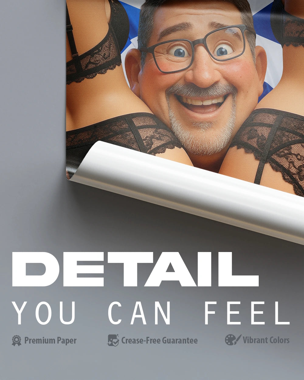 The Flying Andy & Ass - Premium Art Print