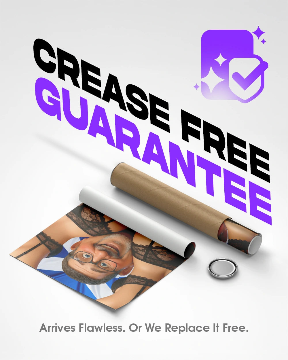 The Flying Andy & Ass - Premium Art Print