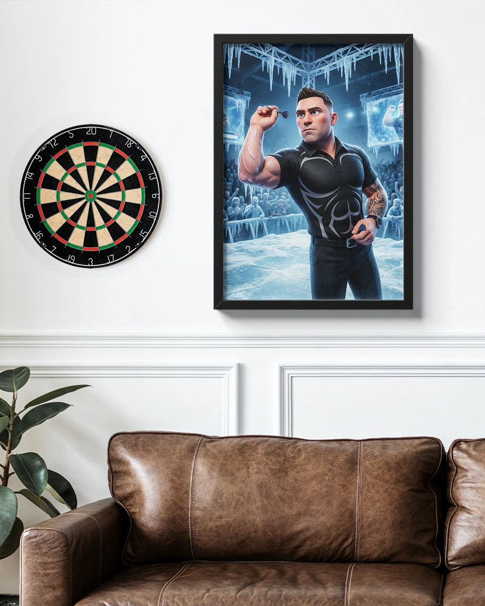 The Muscle Man Throw - Premium Art Print