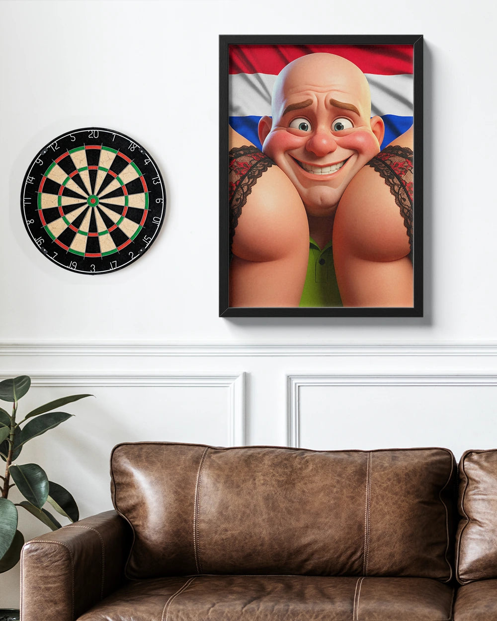 The Shy Green Monster - Premium Art Print