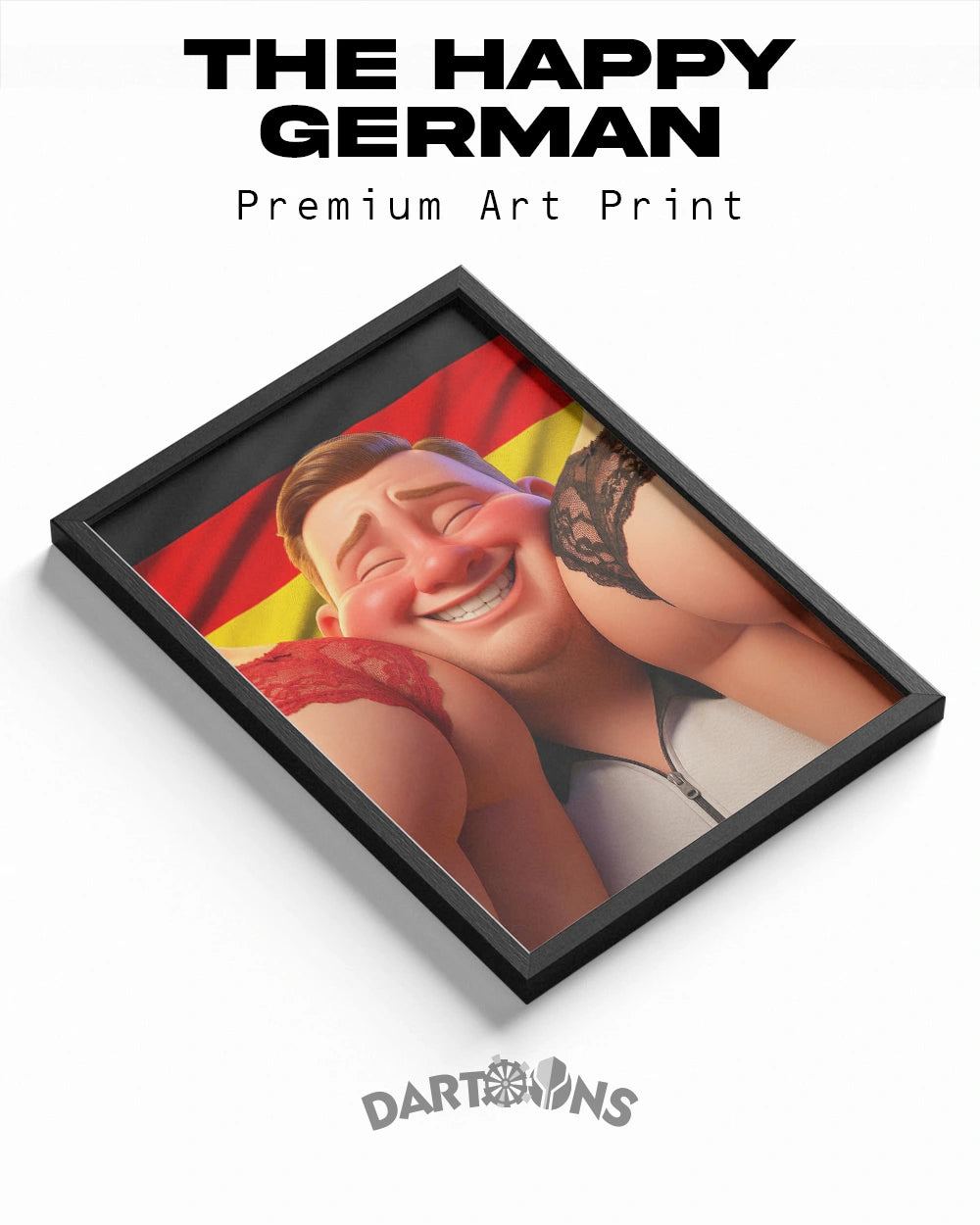The Happy German - Premium Art Print