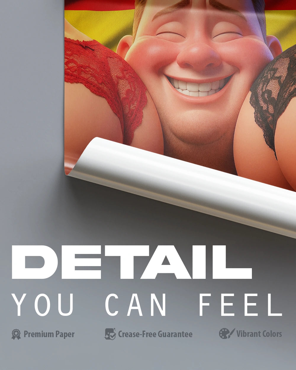 The Happy German - Premium Art Print