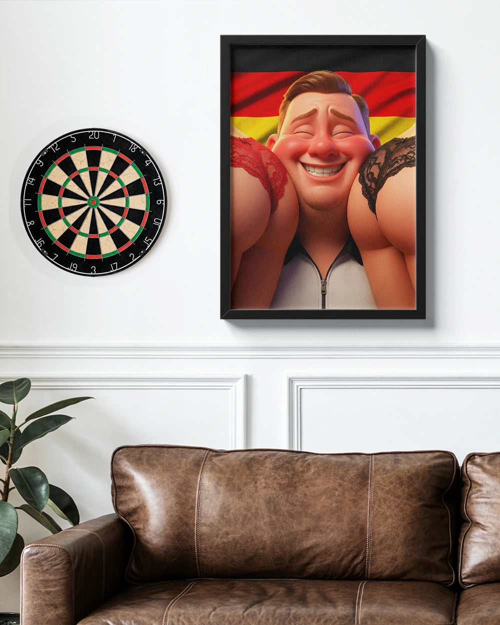 The Happy German - Premium Art Print