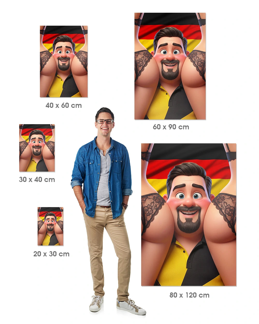 The Huge German & Ass - Premium Art Print