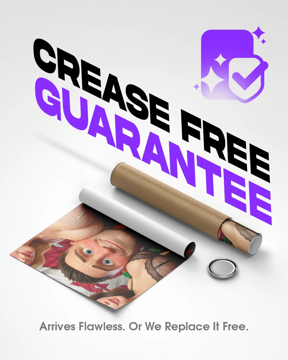 The Shy Muscle Man - Premium Art Print